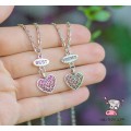 Кулон для двоих друзей "Best Friends. Ажурное сердечко. Цена за набор